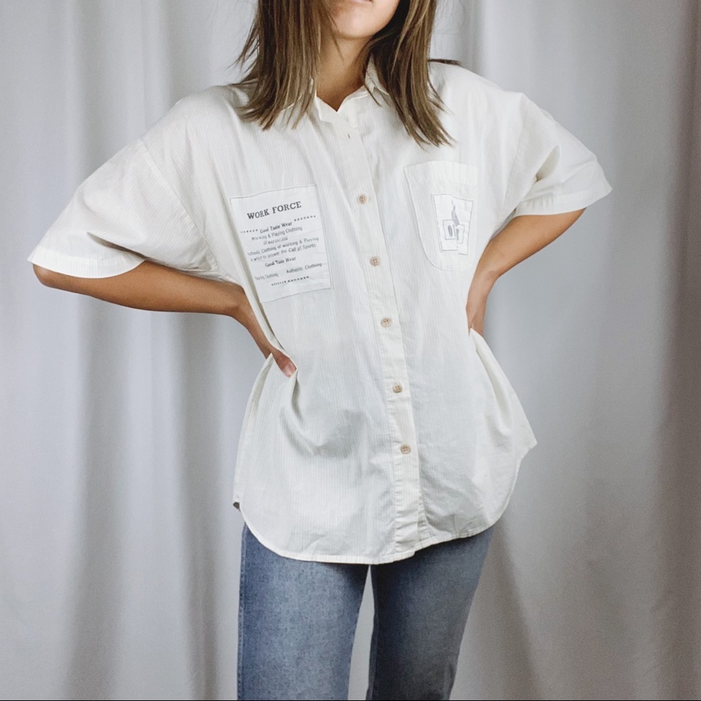 SOLD Fashion Passport vintage button up sz S